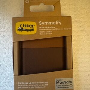 OtterBox Symmetry Series Wallet MagSafe Cactus Leather Brown for Apple